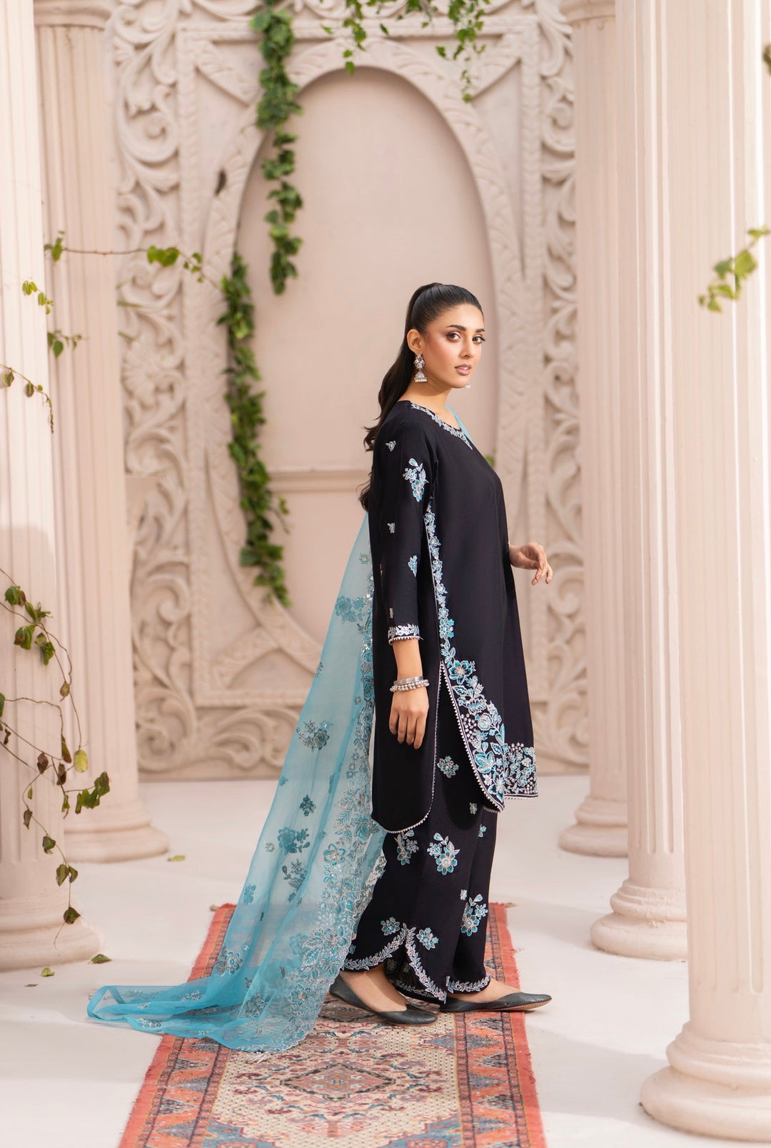 New 3 Pc Ready To Wear Embroidered Suit -Eid Collection  2026 - Raniya.H -RA91