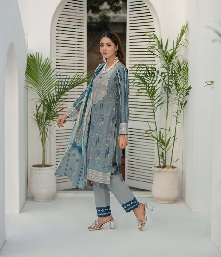 Branded  3 Piece  Stitched Suit