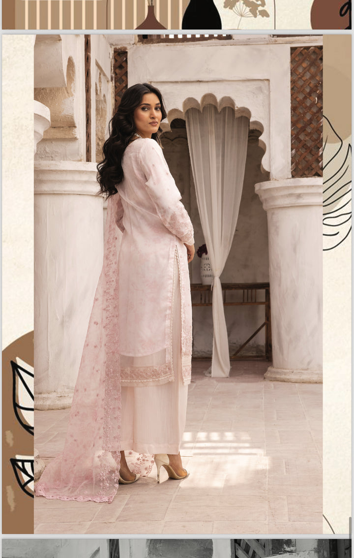 3 PC READY  TO WEAR - KHADDI LUX’ EMBROIDERED VISCOSE SUIT