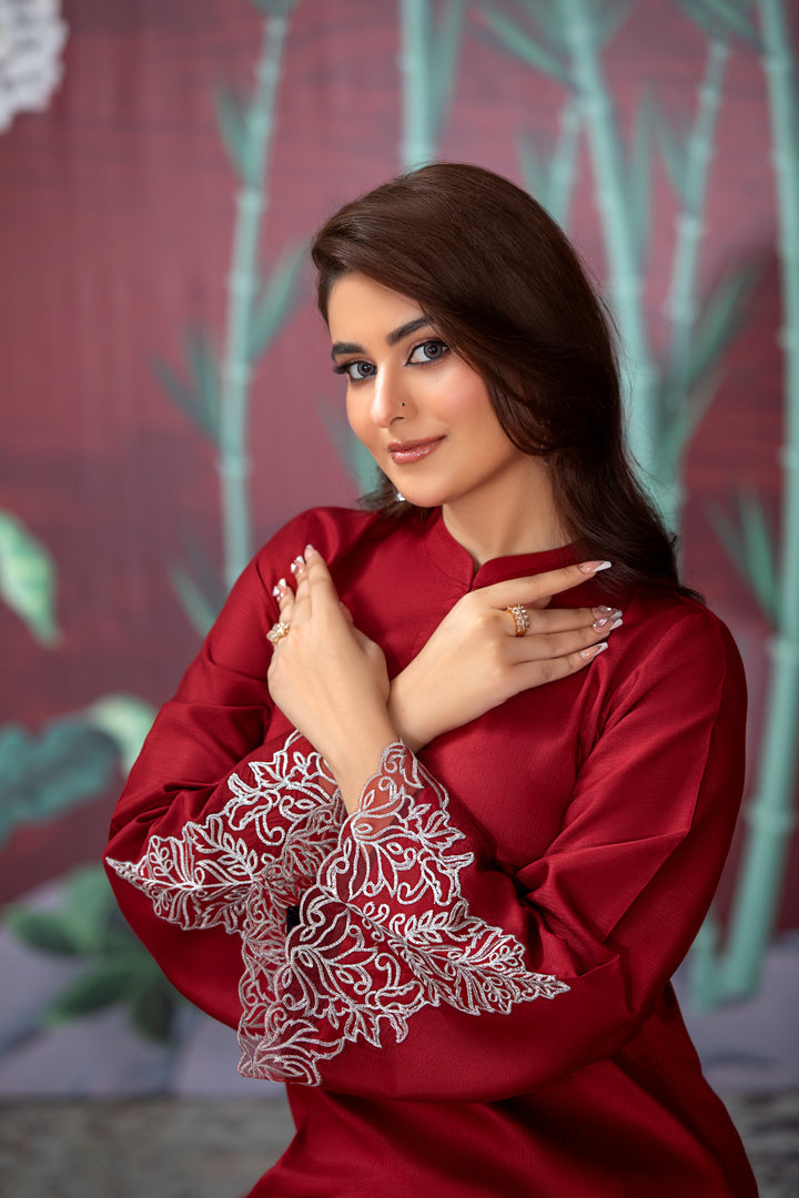 Branded 3 Pc Ready To Wear Suit -Dhanak -  (Winter Collection)