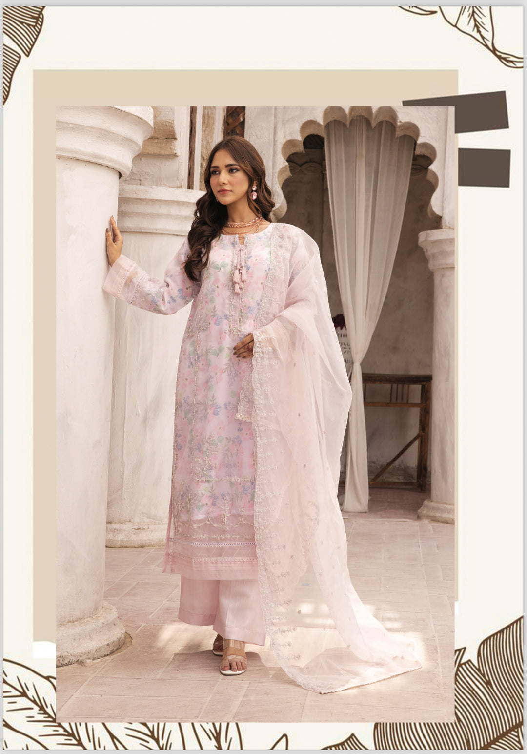 3 PC READY  TO WEAR - KHADDI LUX’ EMBROIDERED VISCOSE SUIT