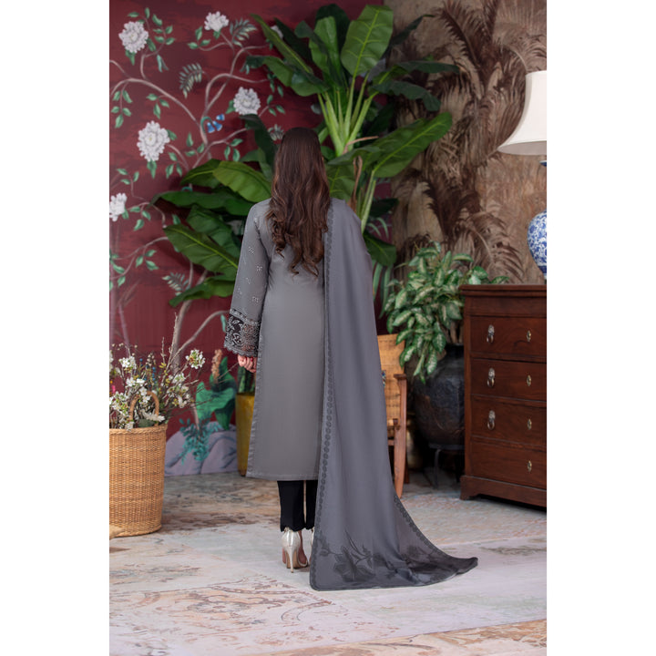 Branded 3 Pc Ready To Wear Suit -Dhanak -  (Winter Collection)
