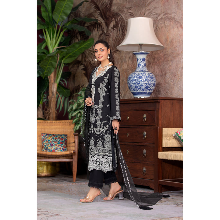Branded 3 Pc Ready To Wear Suit Viscose