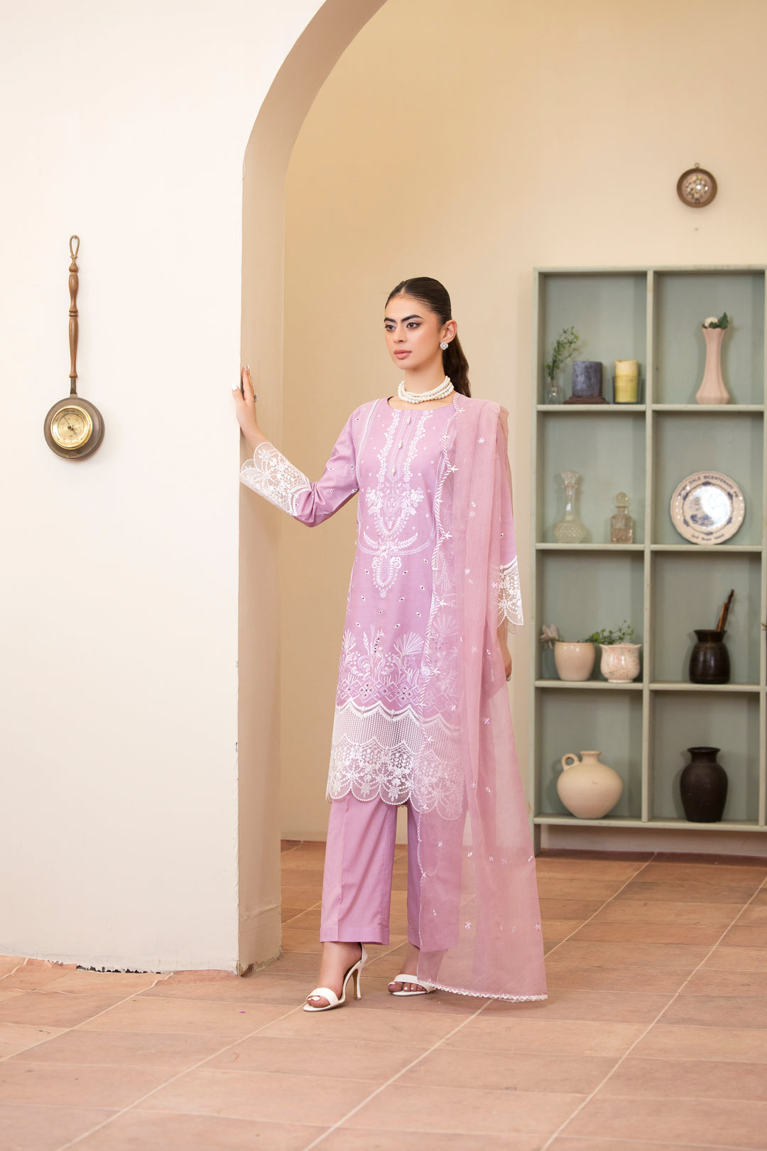 3 Piece Ready To Wear - Embroidered Suit- New 2025 Collection - MA101-