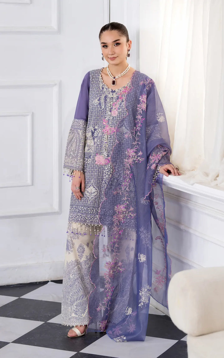 3 Pc Ready To Wear Embroidered Suit -Royal Dynasty Luxe Fancy Wear-HE111-