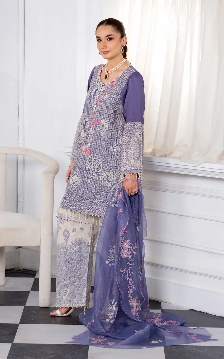 3 Pc Ready To Wear Embroidered Suit -Royal Dynasty Luxe Fancy Wear-HE111-
