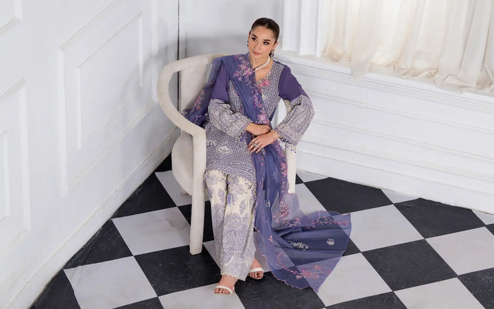3 Pc Ready To Wear Embroidered Suit -Royal Dynasty Luxe Fancy Wear-HE111-