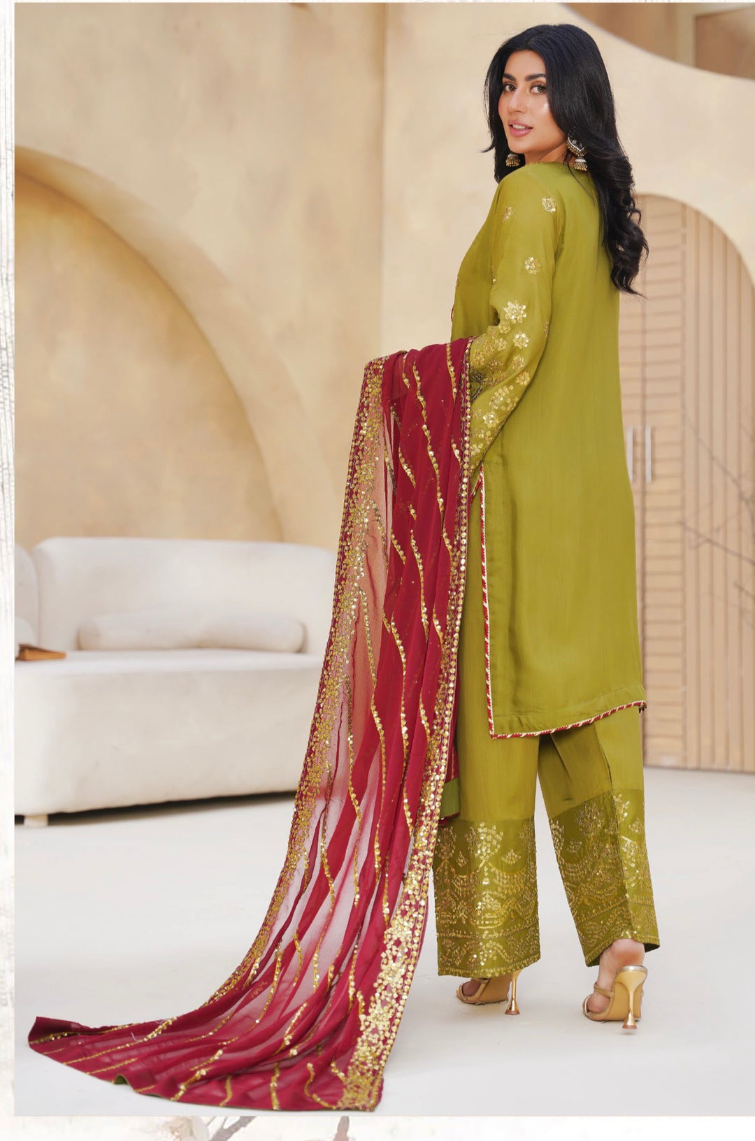 Threads Embroidered  Ready To Wear  Suit - Festive Wear 2026 - TT401