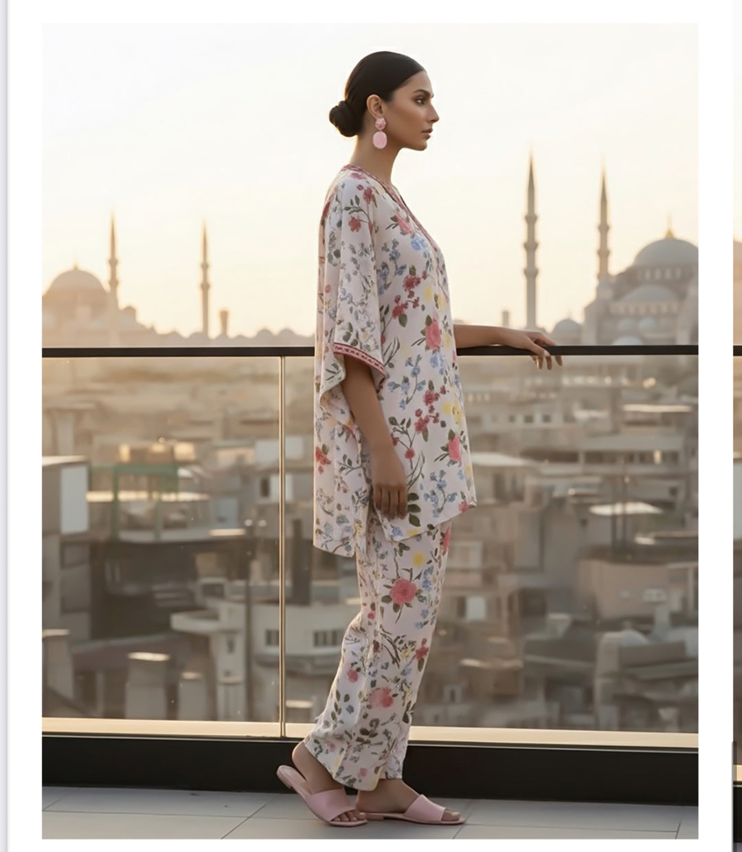 2 Pc Ready To Wear Co-Ords Set  Intermix Silk - TB-19-