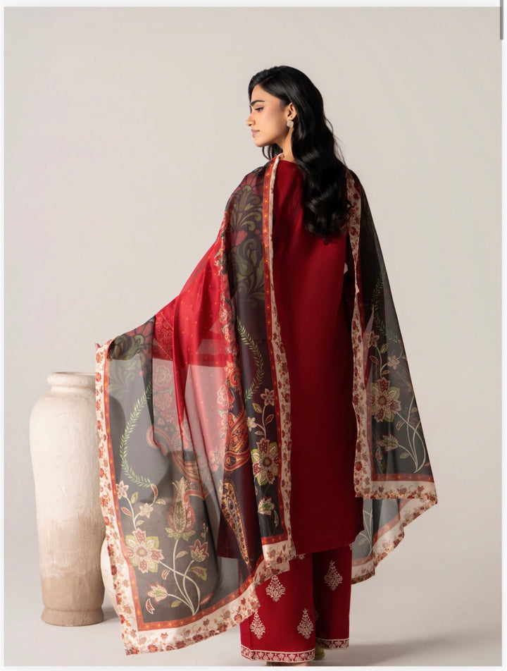 ✨ Elegant Embroidered 3-Piece Suit – Premium Sub Cotton Fabric 
Eid Collection  2026 - Raniya.H -RA71l