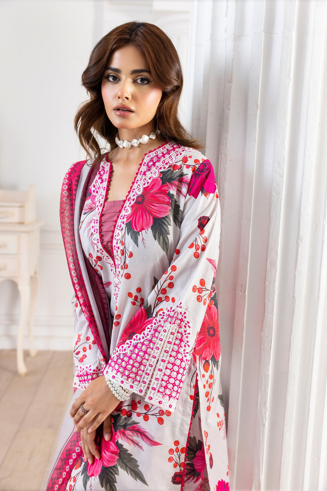3 PC Ready To Wear Suit (Farshi Shalwar)