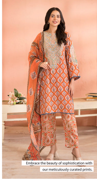 RA127 -Siyyara Premium Embroidered Cambric Cotton Suit- 2026-