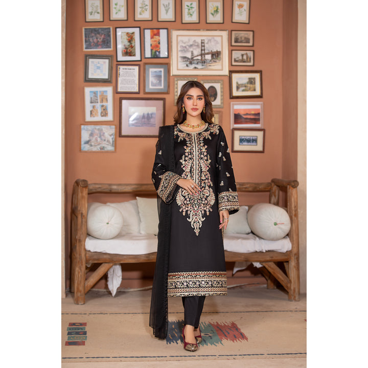 Branded 3 Pc Ready To Wear Suit -Dhanak - Winter Collection)