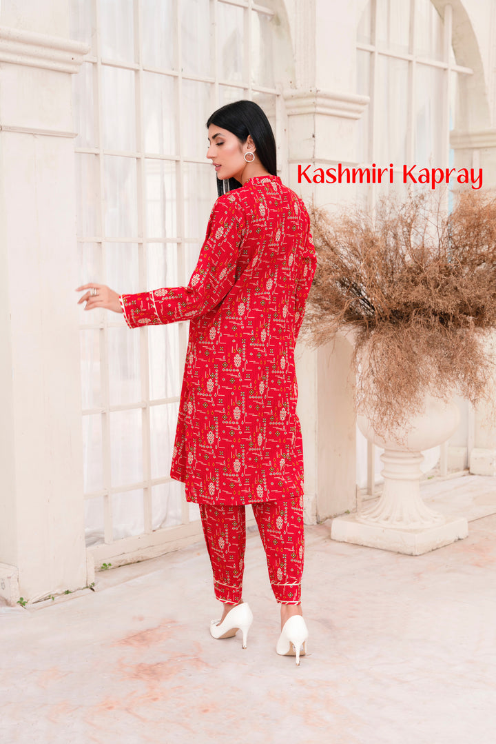Branded 2Pc Stitched Slub Khaddar