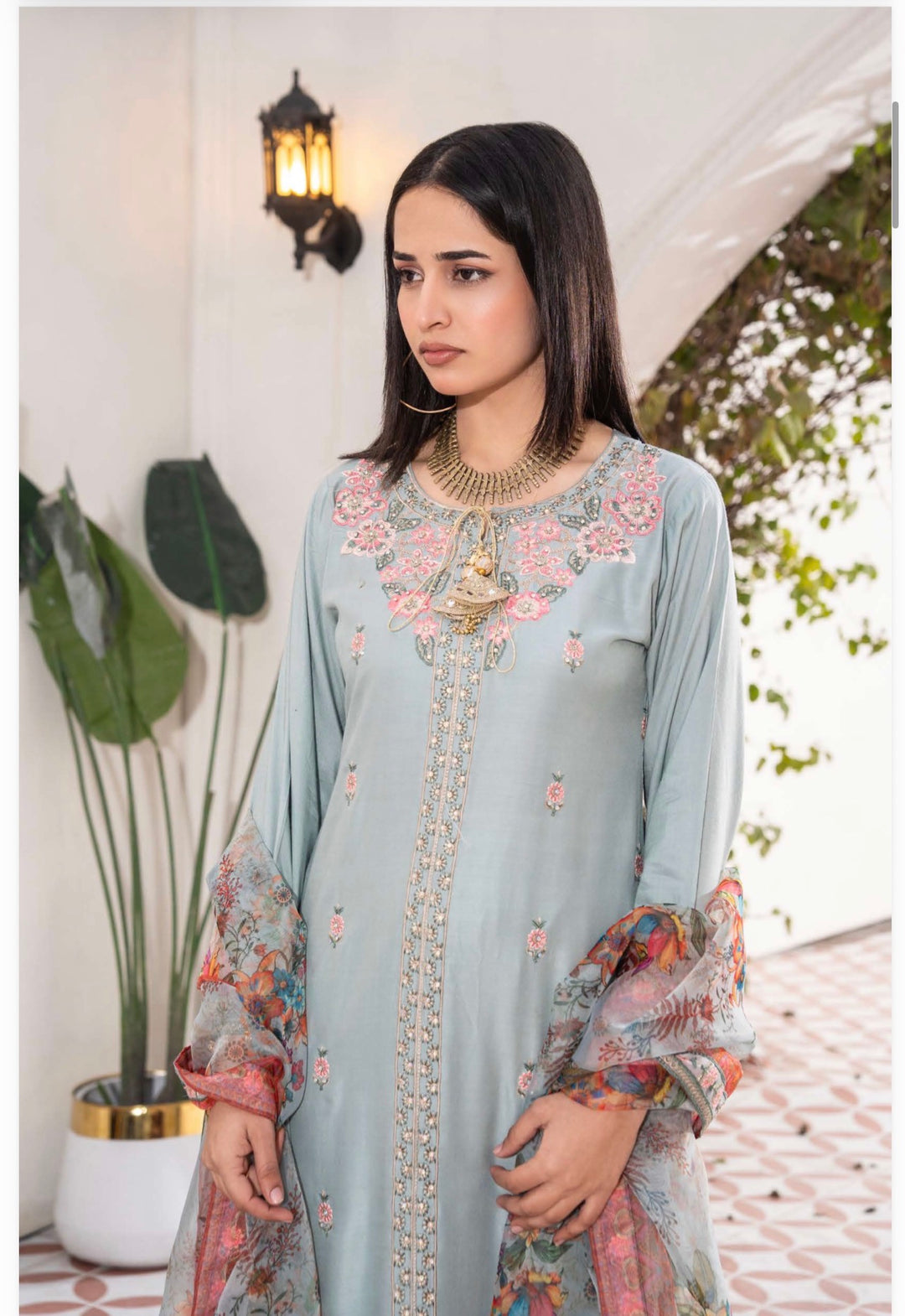 "Haya " Embroidered Suit | 2026 Asian Clothes | Eid Collection RA10