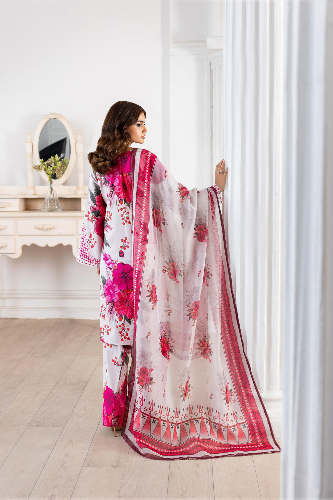 3 PC Ready To Wear Suit (Farshi Shalwar)