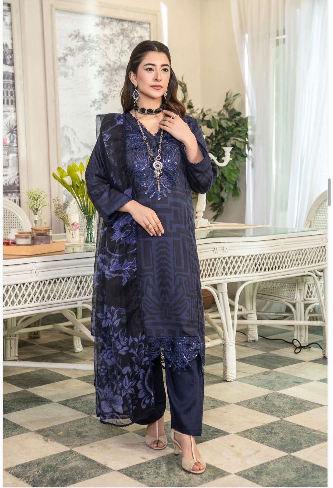 Embroidered And Fully Printed Ready To Wear Suit -Mother And Daughter  - Festive Wear 2026 - TT502