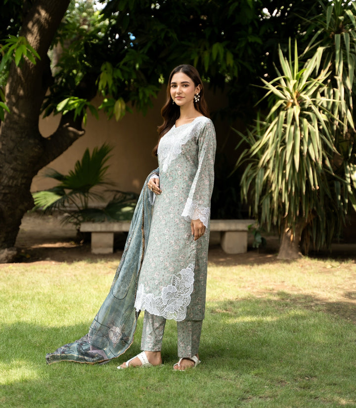 Branded  3 Piece  Ready To Wear Suit -Lawn Suit