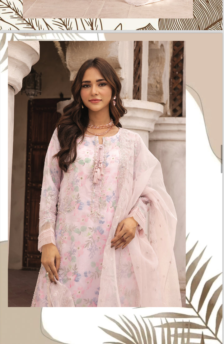 3 PC READY  TO WEAR - KHADDI LUX’ EMBROIDERED VISCOSE SUIT
