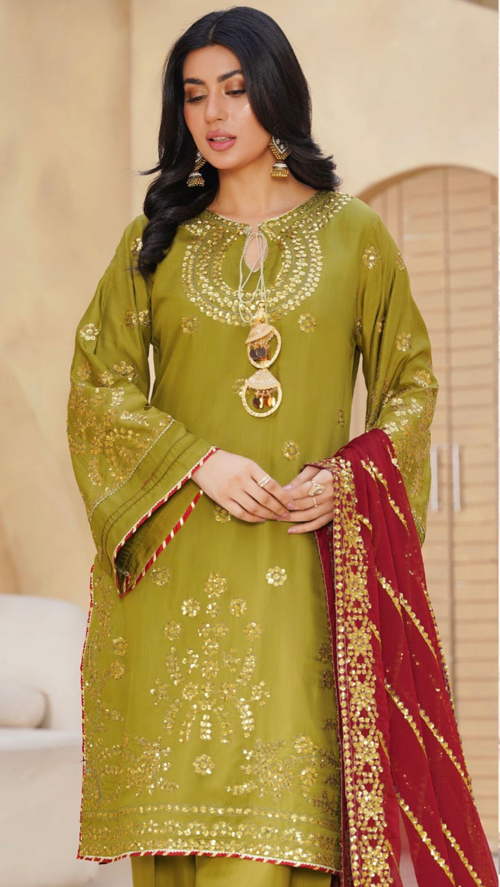 Threads Embroidered  Ready To Wear  Suit - Festive Wear 2026 - TT401