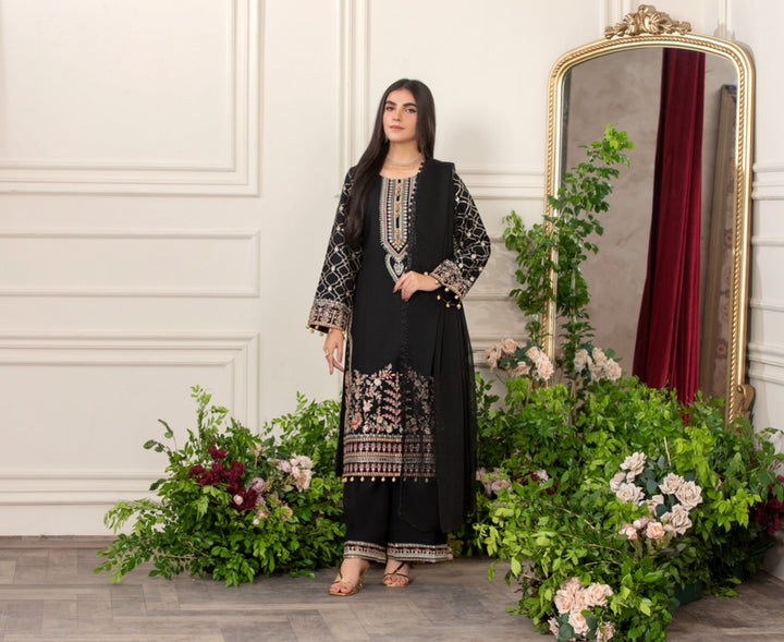 Branded 3 Pc Ready To Wear Suit - Dhanak Suit (Winter Collection)