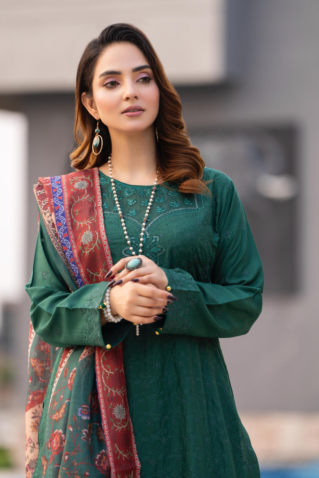 New Azal Festive Wear Silk Viscose Chikankari Suit 2026 Collection - RA109