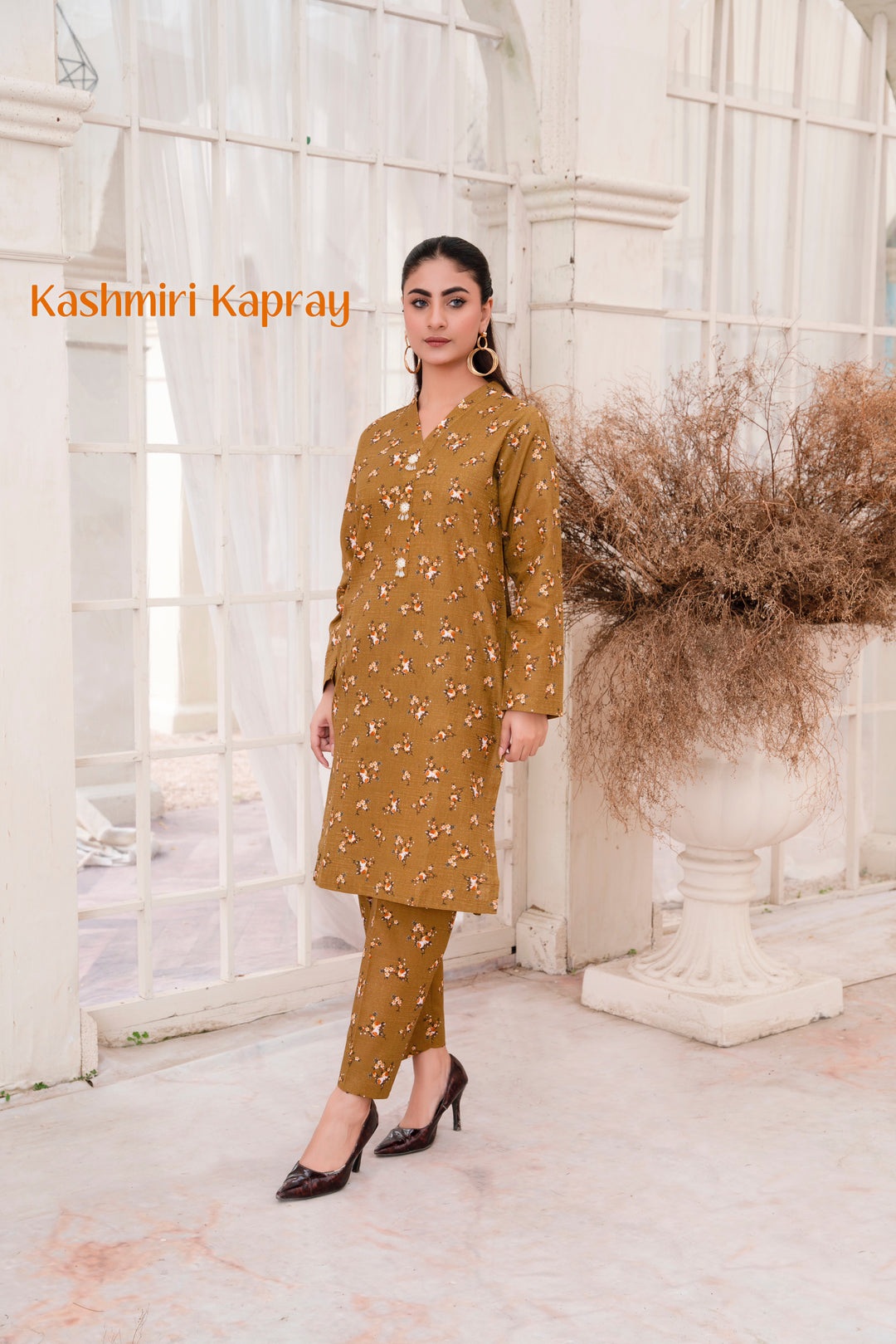 Branded 2Pc Stitched Slub Khaddar [Winter]