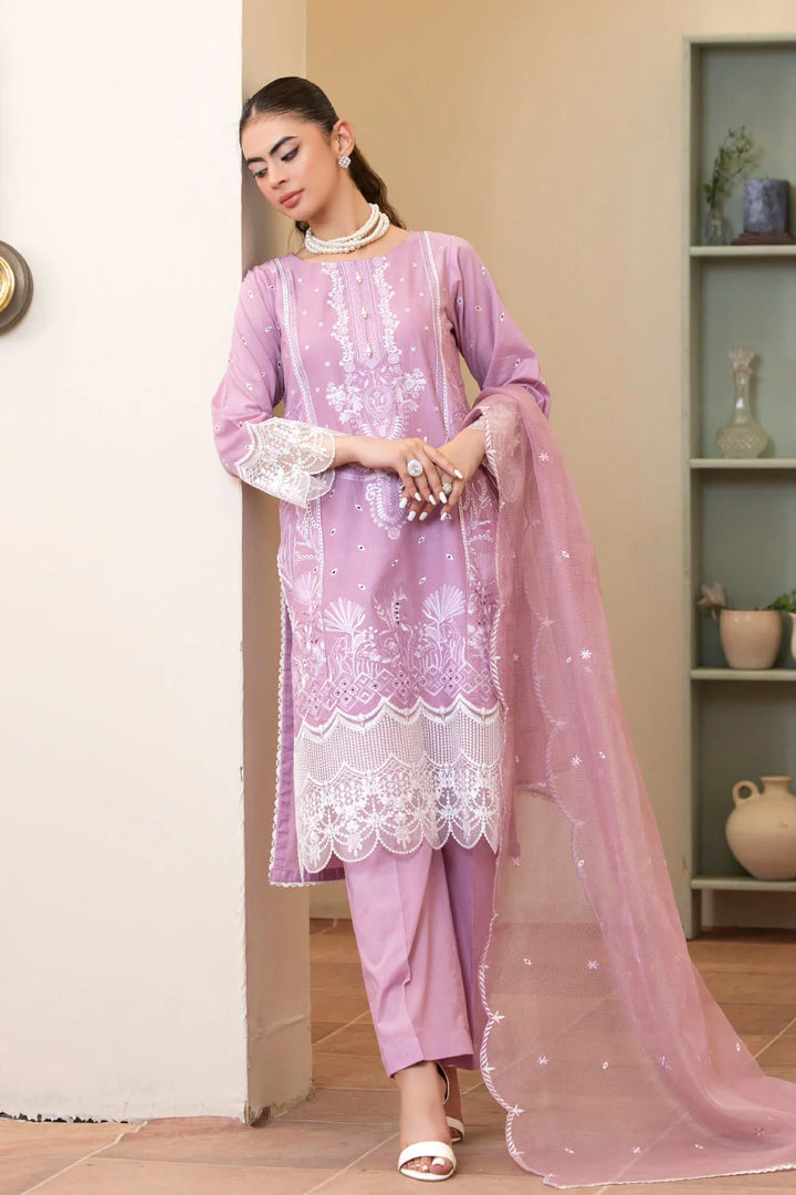 3 Piece Ready To Wear - Embroidered Suit- New 2025 Collection - MA101-