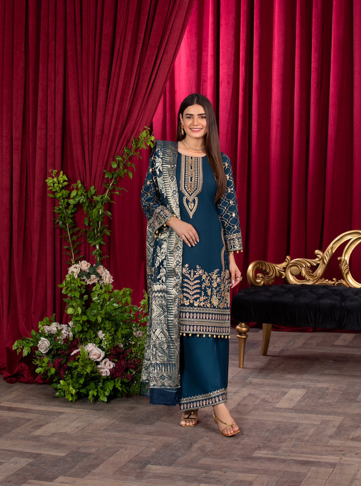 Branded 3 Pc Ready To Wear Suit -Dhanak  Suit (Winter Collection)