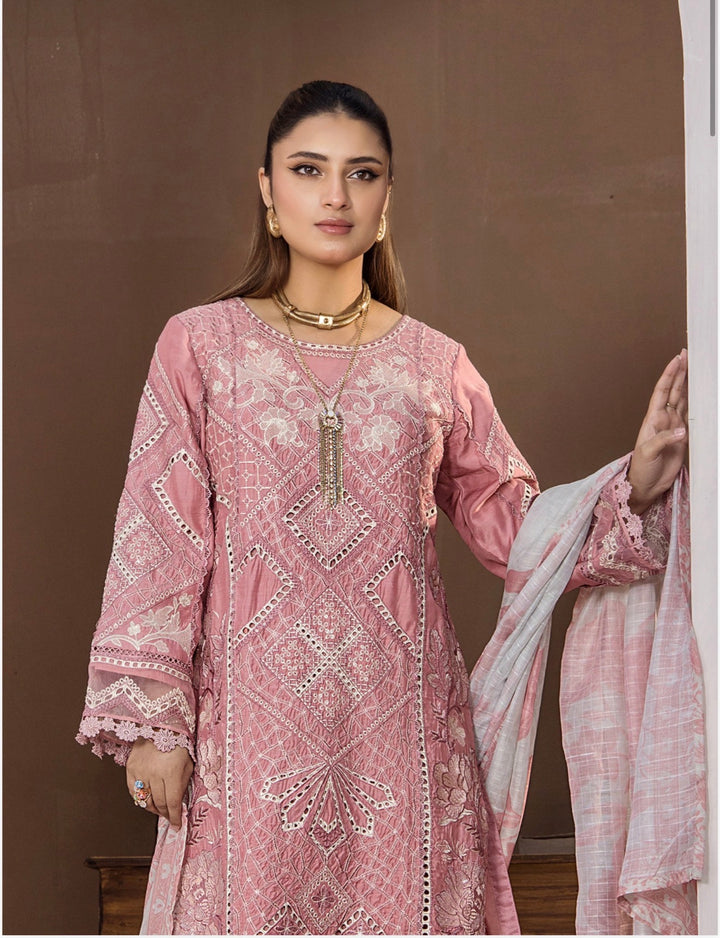 Ayzel Ready To Wear 3- Piece Embroidered Viscose Suit- New Arrival-TT101-