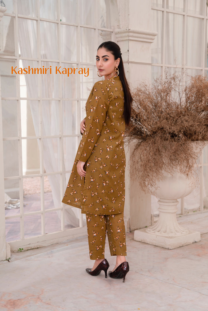 Branded 2Pc Stitched Slub Khaddar [Winter]