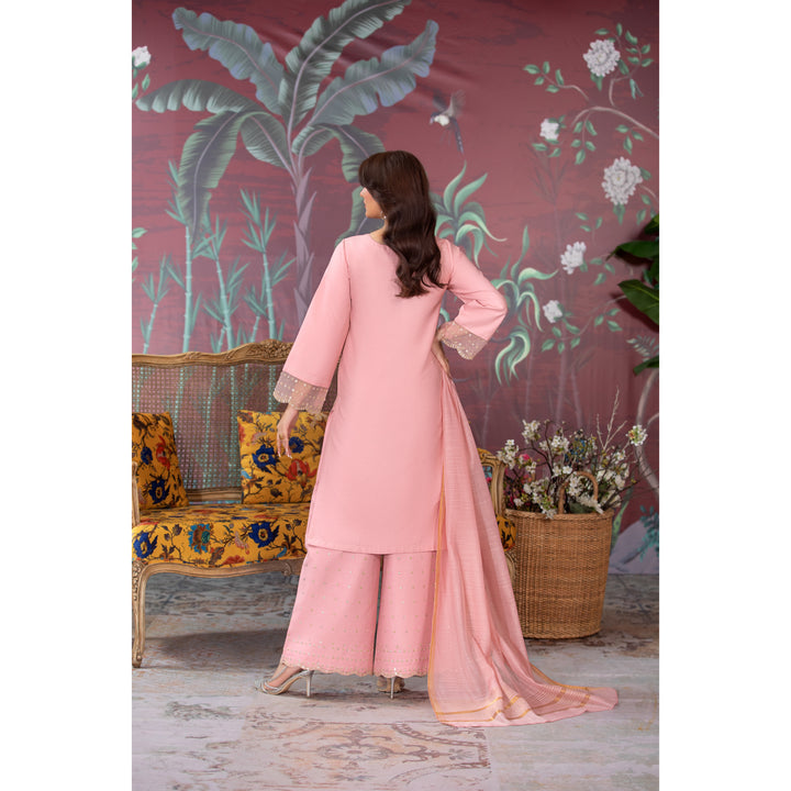 Branded 3 Pc Ready To Wear Suit -Dhanak -  (Winter Collection)