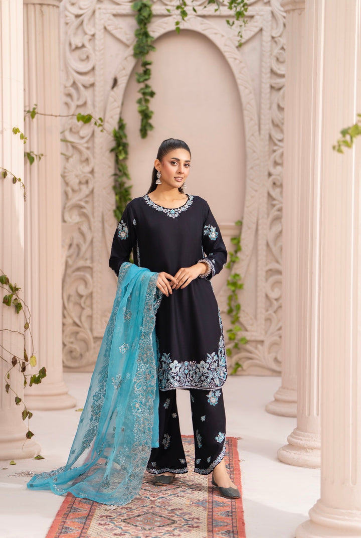 New 3 Pc Ready To Wear Embroidered Suit -Eid Collection  2026 - Raniya.H -RA91