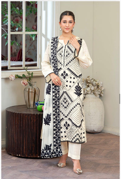 RA123 -Lehar Premium Embroidered Lawn Suit- 2026-
