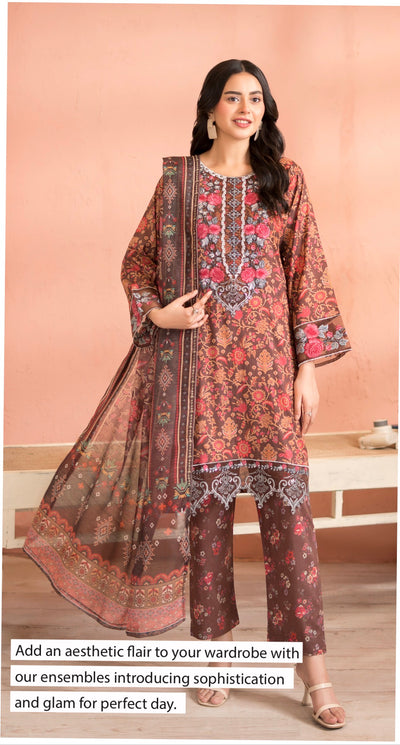 RA126 - Siyyara Premium Embroidered Cambric Cotton Suit- 2026-