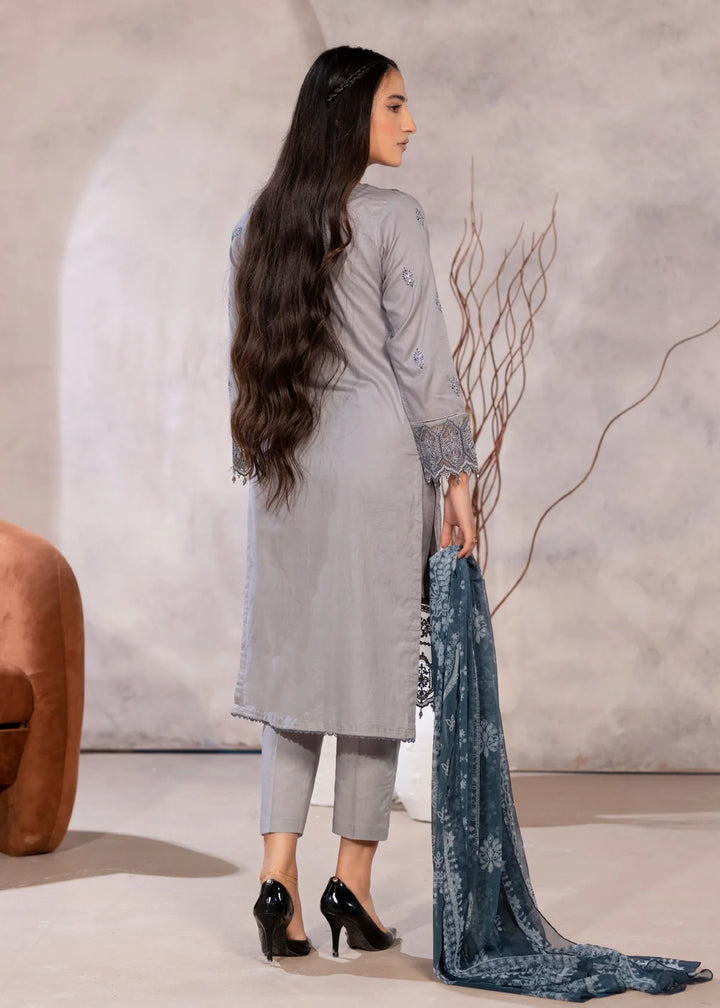 3 Piece Ready To Wear - Embroidered Suit - MA103-
