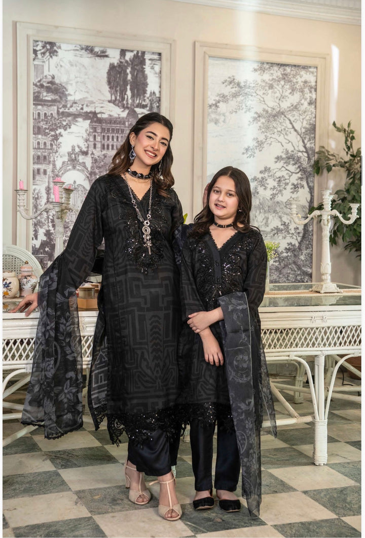 Embroidered And Fully Printed Ready To Wear Suit -Mother And Daughter  - Festive Wear 2026 - TT501