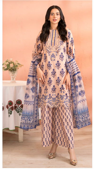 RA128 -Siyyara Premium Embroidered Cambric Cotton Suit- 2026-