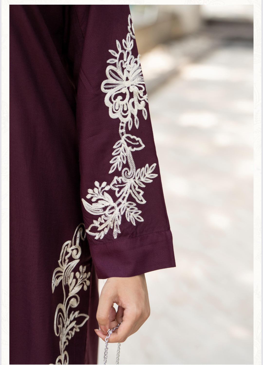 3 Pc Ready To Wear -Fully Embroidered Linen Suit -Raniya.H -RA-112-