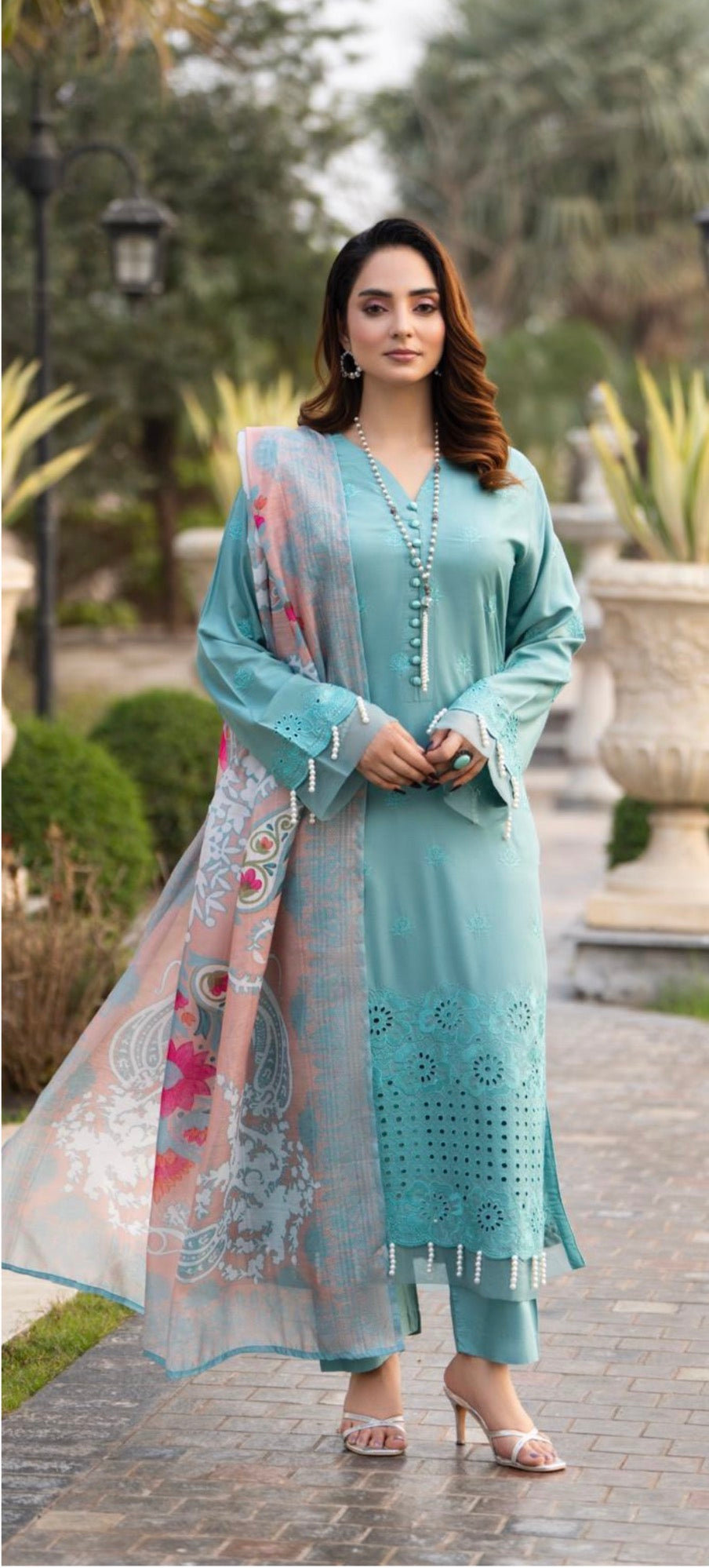 New Azal Festive Wear  Silk Viscose Chikankari Suit 2026 Collection - RA107