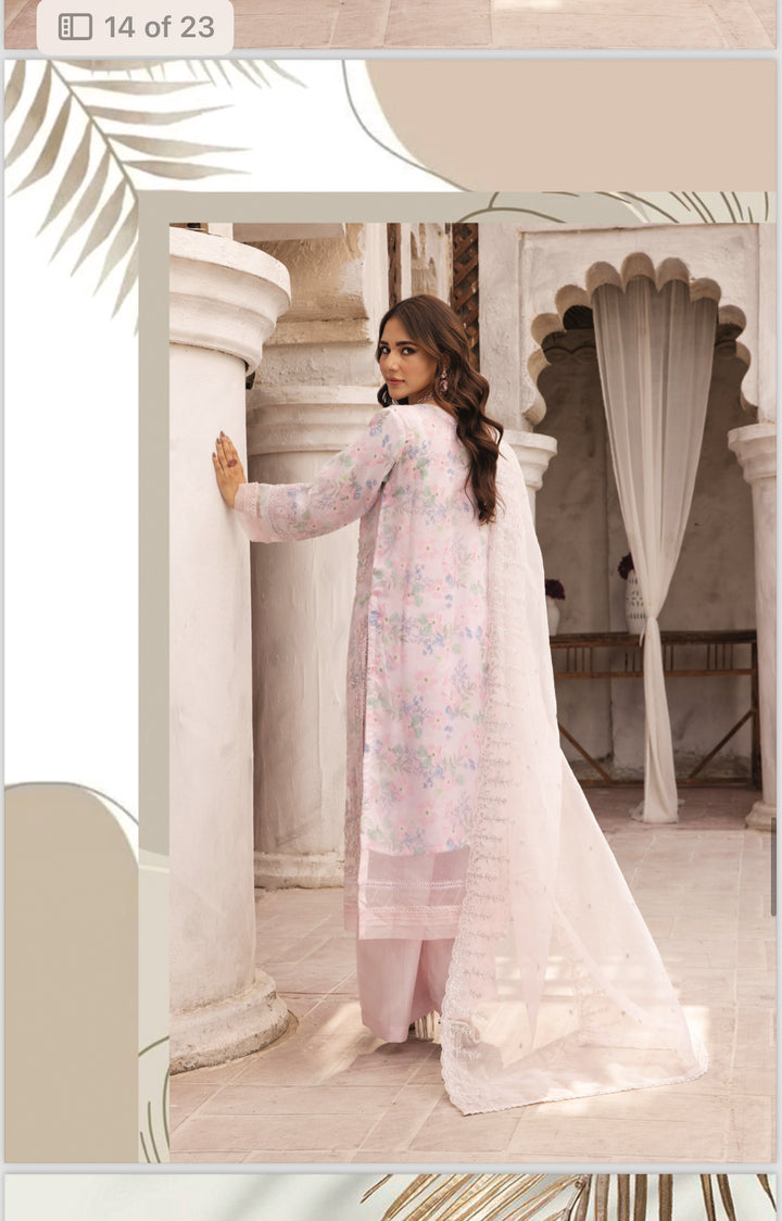 3 PC READY  TO WEAR - KHADDI LUX’ EMBROIDERED VISCOSE SUIT