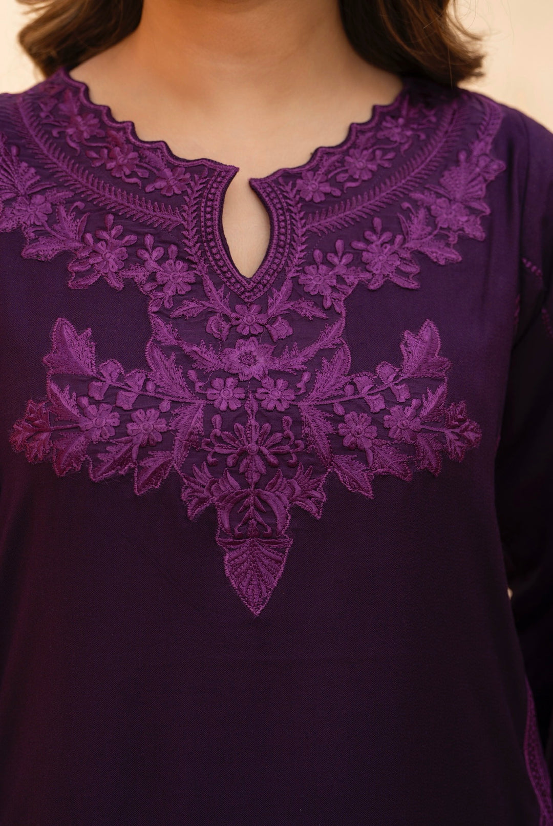 3 Pc Ready To Wear Dhanak  Suit With Winter Shawl - Raniya.H -RA-10-