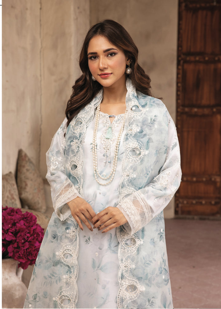 3 PC READY  TO WEAR - KHADDI LUX’ EMBROIDERED VISCOSE SUIT