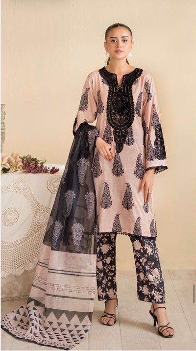 RA131 -Siyyara Premium Embroidered Cambric Cotton Suit- 2026