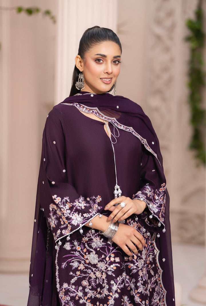 New 3 Pc Ready To Wear Embroidered Suit -Eid Collection  2026 - Raniya.H -RA94