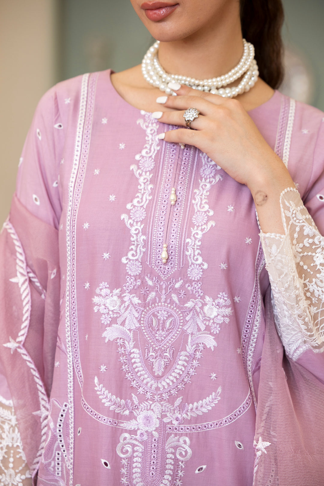 3 Piece Ready To Wear - Embroidered Suit- New 2025 Collection - MA101-