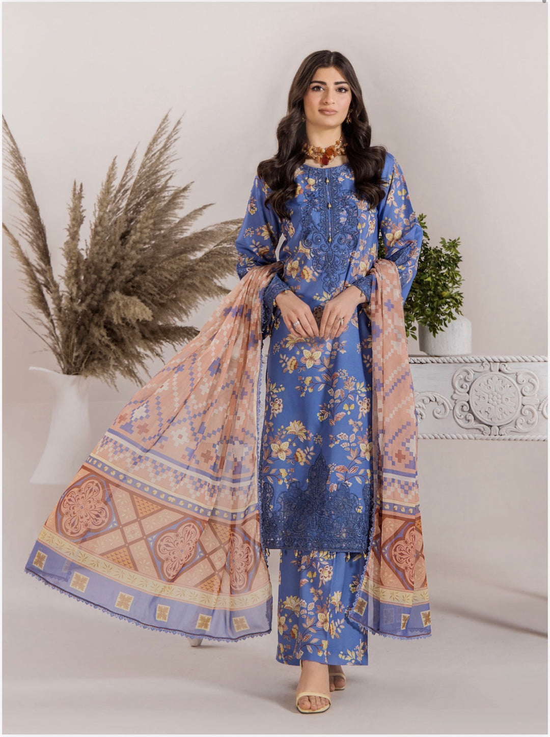 TT10 Ready To Wear Premium Satin Lawn Embroidered Suits TT10