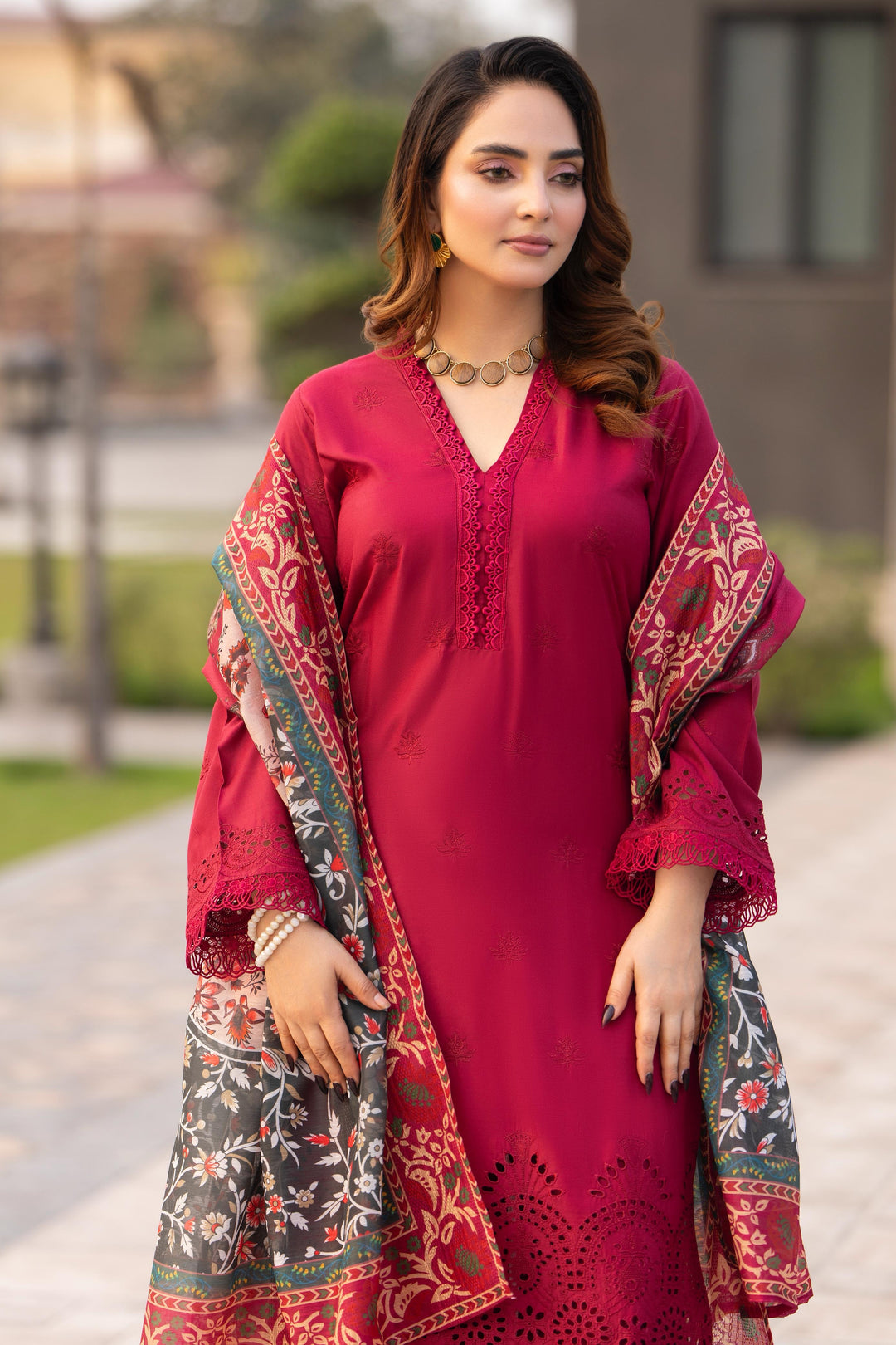 New Azal Festive Wear  Silk Viscose Chikankari Suit 2026 Collection - RA106