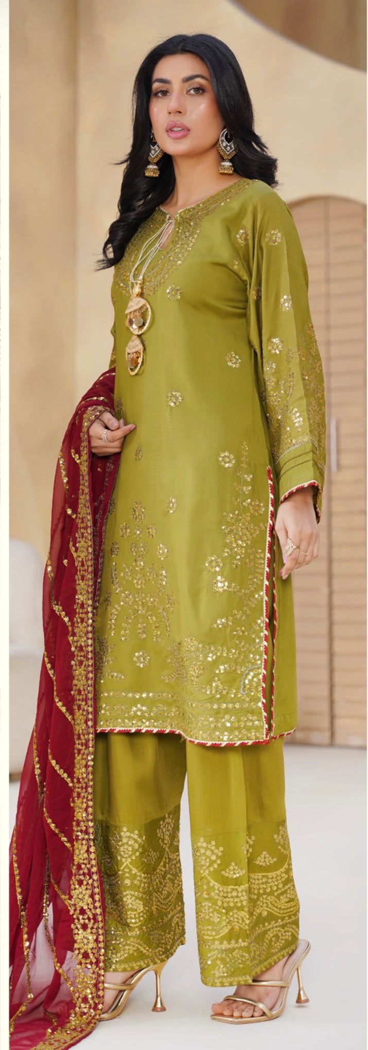 Threads Embroidered  Ready To Wear  Suit - Festive Wear 2026 - TT401