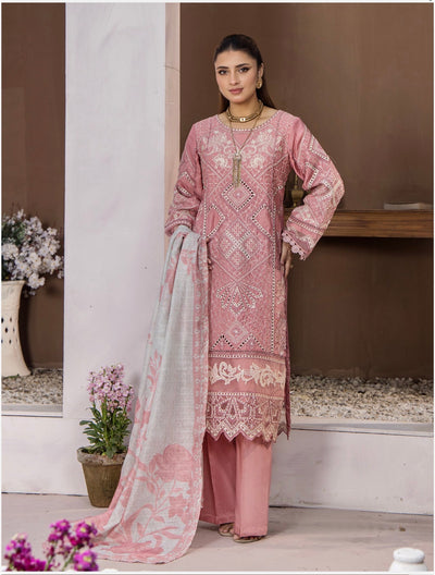 Ayzel Ready To Wear 3- Piece Embroidered Viscose Suit- New Arrival-TT101-